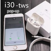 Dongguan 2019 I30 Tws Pop-Up 1:1 5.0 Earphone Wireless Twin In-Ear Stereo Earbuds Blue Tooth Touch Earbud