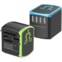 All In One Universal Adaptor Socket 5V 4600mA USB Quick Charger Travel Converter EU AUS UK US 4 Port USB Charger Travel Adapter