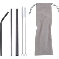 Hot Sale Reusable Metal Stainless Steel 304 Drinking Straws Set for Gift