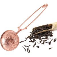 Wholesale 304 stainless steel handle tea ball multifunctional rose gold tea infuser