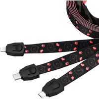 2019 Newest Mobile Phone Straps Lanyard Micro USB Cable ,Type C Charging Cable Colorful Data Line