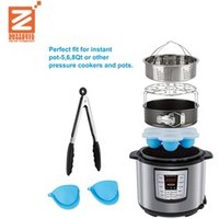 Amazon wholesale 7 pcs pressure cooker accessories set with Steamer Basket / Egg Bites Mold