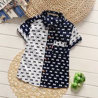 Printed Knitted Short Sleeve Polo T Shirt