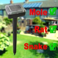 Mole Repellent Solar Powered Rat Mouse Snake Rodent Repellent Mousetrap Mice Repeller Ultrasonic Animal Repeller
