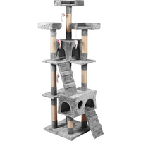 Cat Kitten Scratching Sisal Post Tree Climbing Furniture Platform Hidey Krabpaal House