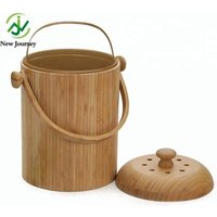 Bamboo Wood 3 Quart Compost Pail