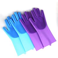 New Design Soft Silicone Magic Washing Glove, Magic Silicone Cleaning Brush Gloves