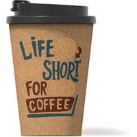 350ml cork mug with lid coffee cup Customize logo drinkware