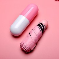 2019 new inventions portable cheap uv pockst Creative Gift mini capsule umbrella