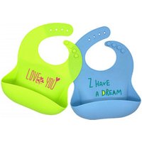 Soft Silicone Feeding Bib Crumb Catcher