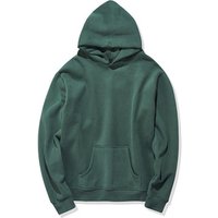 Unisex premium fabric Hooded pullover sweatshirt fleece lined solid color side slit oversize hoodie with kangaroo pocket