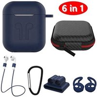 6 in 1 Waterproof Silicone Wireless Earphone Carrying Case For Airpods