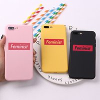 Feminist Girls woman Fashion Soft TPU Silicone Matte Case Fundas Coque Cover For iPhone 6 6S 5 SE 8 8Plus X 7 7Plus