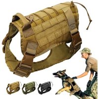 Camo Police Service Tactical Dog Harness Vest