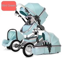 Multifunction Luxury Baby Stroller 2 in 1 Baby Stroller Carriage Basket High Landscape Four Wheels Stroller Baby Safe Seat