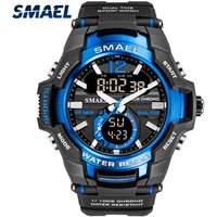 2019 new Smael sport men wrist 5ATM waterproof watch