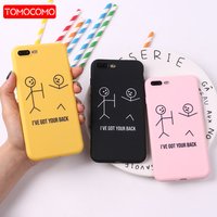 For iPhone 8 8Plus X 7 7Plus Stick Figure Memes Cool Quote Funny Words Soft TPU Silicone Matte Case
