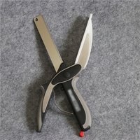 With LOGO as seen on tv clever cutter 2-in-1 knife and cutting board food chopper kitchen scissors