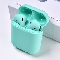 Original Factory i12 TWS Blue tooth wireless Earbuds For Apple earphone