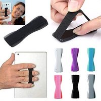 Universal Phone Holder Stand Finger Sling Grip Elastic Band Strap for Mobile Phones Tablets
