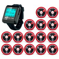 Artom restaurant wireless waiter calling watch system with 10 pagers service button call restaurant