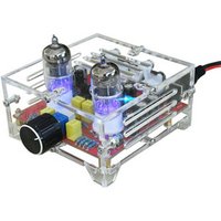 XH-A201 6J1 Electron Tube Bile Preamplifier Amplifier HiFi Class A Tone Board Audio Finished Board with Acrylic Crystal Shell