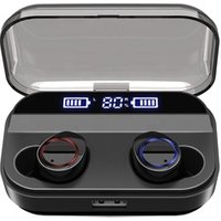 2019 NEW TWS earbuds bluetooth 5.0 IPX 7 waterproof headphones HIFI sound with battery LED display