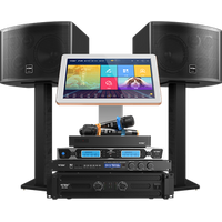 Stereo home audio set Home living room karaoke speaker full set of karaoke machine amplifier wireless microphone microphone