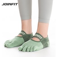 Sports Fitness Custom logo Women Non-slip Yoga Socks 5 Fingers