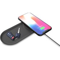 Nice design high quality small tray 10W fast qi 2in1 wireless charger