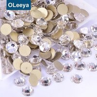 16-Cut Facet Flat Back Nail Art Rhinestones SS20