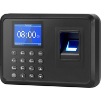 Time Clock Fingerprint Time Clocks for Employees Biometric Time Clock with USB Drive Automatic Punch In/Out with Backup Battery