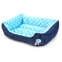 Calming Pet Bed Soft Plush Self Warming Cat Dog Beds Washable Cotton Comfortable Sleeping Sofa with Anti-Slip Waterproof Bottom