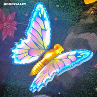 IP65 Christmas Holiday Decor Lighting Motif Lights Fall Transparent 3d butterfly fairy Led Outdoor Garden Pathway Decoration