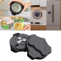 Magnetic Stainless Steel Portable Top Can Opener Non-Destructive Bottle Opener for Coke Beer Cans Kitchen Use