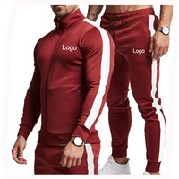 Wholesale Custom Men's Tracksuits Other Sportswear Running Wear Design Your Own Custom Mens Sweatsuit Sets for Autumn Season