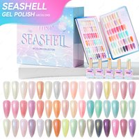 JTING New Popular Seashell Gel Collection 48colors Set Box with Unique Color Book OEM Private Label Dream Summer Gel Nail Polish