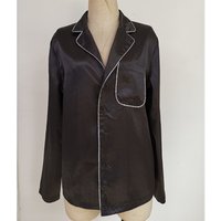 Silk Blend V Neck 3 4 Sleeve Blouse