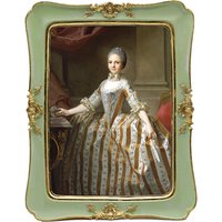 High Quality Vintage European Antique Green Picture Frame Resin Photo Frame Tabletop and Wall Decor European Home Ornaments