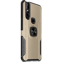 Saiboro magnetic attraction shockproof hard ring phone case back cover for vivo v11 v15