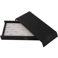 Luxury PU Leather Jewelry Display Tray Diamond-Embellished Display Box for Loose Gem Stones Jewellery Display Box
