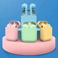 Valdus 2019 Newest color private label logo printed wireless macaron earphone inpods 12 tws earbuds i12
