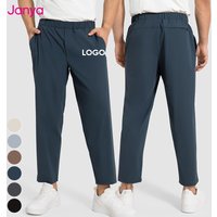 Janya Men's Ins Sportswear Breathable Quick Dry Gym Wear Casual Running Trousers Elastic Waist Custom Logo Nylon Sports Pants