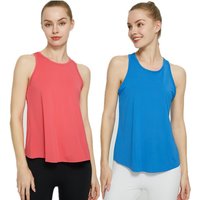 Wholesale Sports Light Weight Workout Gym Yoga Fitness Vest Girl Undershirt Tank Top Women Singlet Tank Tops