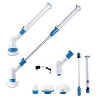 Hot selling Electric cleaning brush wireless charging long handle telescopic waterproof Turbo scrub
