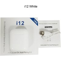 Latest new hot selling high quality wireless 5.0 TWS i12 earbuds in-ear headphone