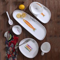 Lovely Fish Round Ceramic Soup Plate