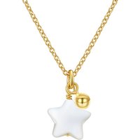 S925 Sterling Silver Jewelry Fashion White Shell Star Pendant Collarbone Chain Sterling Silver Necklace