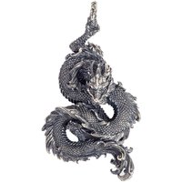 BOCAI Retro Vintage Style New Solid S925 Sterling Silver Dragon Pendant Good Luck Jewelry Men Pendant Dropshipping