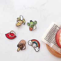 Custom Logo Phone Stand Ring Holder Acrylic Mobile Phone Holder Finger Grip Phone Holder